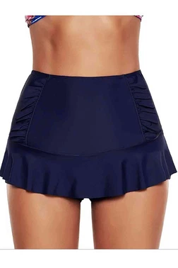 Angelsin Angelsin Etek Görünümlü Lacivert Deniz Şortu - Alternatif Görünüm