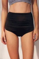 Angelsin Siyah Yüksek Bel Bikini Alt Somon Siyah görsel 5