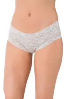 Bamboo Dantelli Şort Külot Lüx DRM 3130 - 5 Adet Beyaz farklı açı