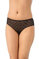 Bamboo iz Yapmaz Dantelli Slip Lüx DRM 3110 Siyah detay görünüm