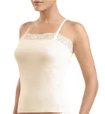 BlackSpade Aura Satin Kadın Krem Atlet Krem