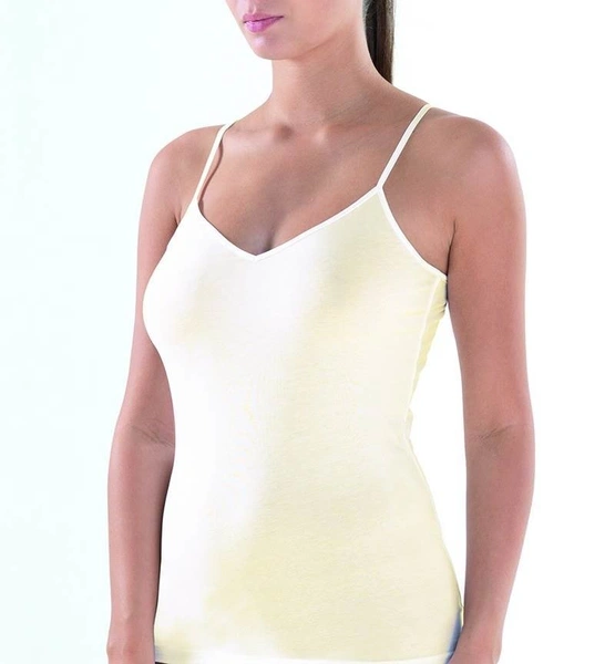BlackSpade Aura Satin Kadın Krem Atlet 1403