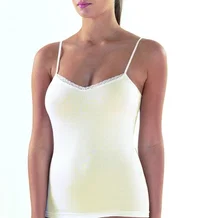 Black Spade BlackSpade Comfort Elegance Krem İnce Askılı Atlet 1365