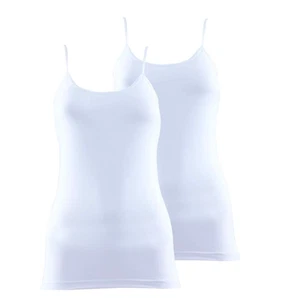 Black Spade BlackSpade Essential Kadın İnce Askılı Atlet Beyaz 2'li Paket 1591 