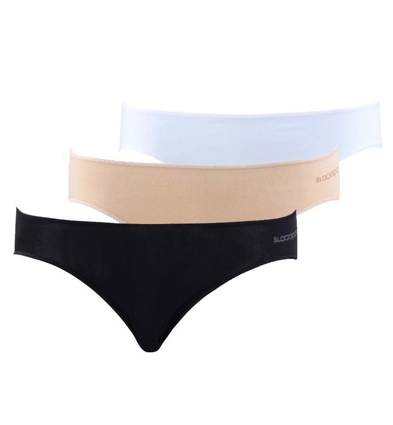 BlackSpade Essential Kadın Slip Külot Beyaz Ten Siyah 3'lü Paket 1574