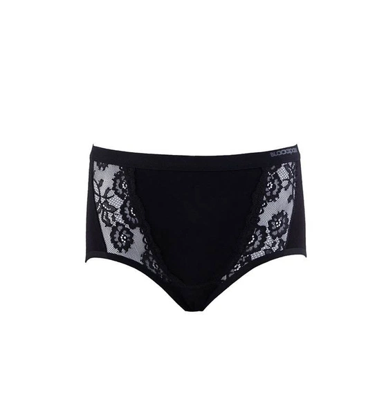 BlackSpade Private Büyük Beden Siyah Dantelli Slip Külot 1316
