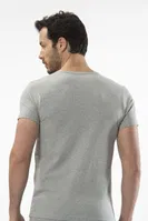 Cacharel - Düğmeli kısa kollu t-shirt 1308/GRİ Gri farklı açı