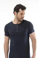 Cacharel - Düğmeli kısa kollu t-shirt 1308/LACİVERT Lacivert