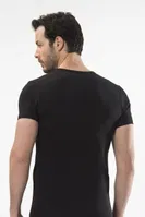 Cacharel - Düğmeli kısa kollu t-shirt 1308/SİYAH Siyah farklı açı