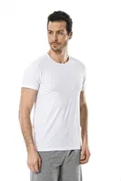 Cacharel Erkek Likralı O Yaka T-shirt 1331/BEYAZ Beyaz