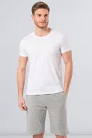 Cacharel Erkek T-Shirt (Slim Fit) 2169/BEYAZ Beyaz