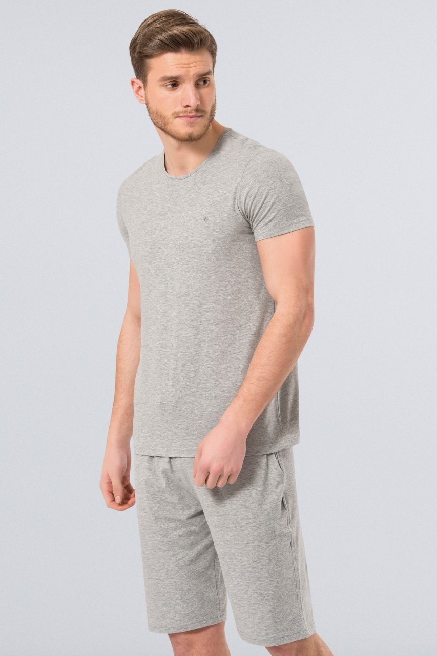 Cacharel Erkek T-Shirt (Slim Fit) 2169/GRİ