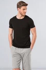 Cacharel Cacharel Erkek T-Shirt (Slim Fit) 2169/SİYAH