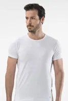 Cacharel - O yaka kısa kollu t-shirt 1305/BEYAZ Beyaz detay görünüm