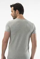 Cacharel - O yaka kısa kollu t-shirt 1305/GRİ Gri detay görünüm