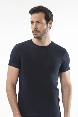 Cacharel Cacharel - O yaka kısa kollu t-shirt 1307/LACİVERT - Alternatif Görünüm