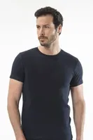 Cacharel - O yaka kısa kollu t-shirt 1307/LACİVERT Lacivert detay görünüm