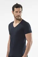 Cacharel - V yaka kısa kollu t-shirt 1306/LACİVERT Lacivert