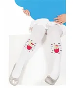 Daymod Elçin Çocuk Külotlu Çorap D2125148 Beyaz-Pembe