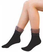 Daymod Mycro Tüllü 3 Soket Çorap D1522006 Siyah