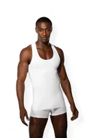 Doreanse Erkek Sporcu Atlet Racer Back Vest 2230 Beyaz
