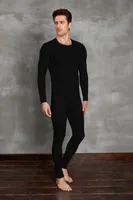 Doreanse Erkek Uzun Kollu T-Shirt 2990 Siyah görsel 4