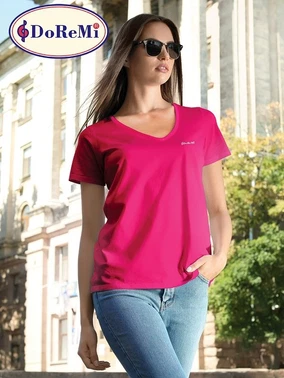 DOREMI Fuşya Bayan Tişört DoReMi