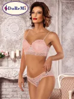 DoReMi Kadın Push Up Sütyen Takım 002-000471 Somon