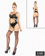 Elawin Balenli Body Takım 5180 Siyah