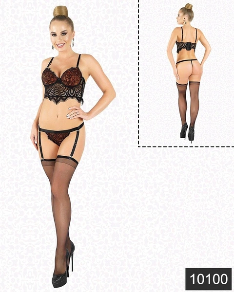 Elawin Fantazi Dantel Jartiyer Set 10100