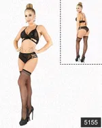 Elawin Simli Güpürden Fantazi Sütyen Takımı 5155 Siyah