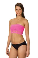 Emay 4050 Seamless Çift Katlı Örme Straplez Büstiyer Fuşya görsel 5