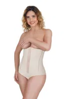 Emay Altı Agraflı Özel Slip Body Siyah Korse 2886 Ten