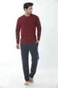 Erkek Patlı Uzun Kollu Pijama Takım 12001-A Öztaş