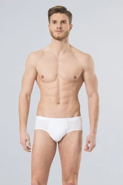 Türen Erkek Ribana Kom Slip (2'li Paket) Türen 155/BEYAZ