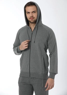 Öztaş Erkek Tek üst Kapşonlu Eşofman 12501-A Öztaş