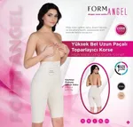 Form Angel 5002 Yüksek Bel Uzun Paçalı Toparlayıcı Korse Ten
