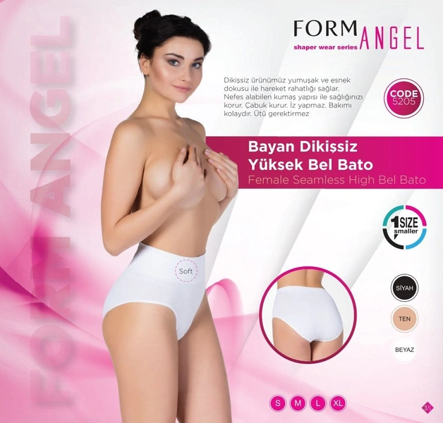 Form Angel 5205 Dikişsiz Yüksek Bel Bato