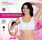 Form Angel 5319 Kalın Askılı Pedli Bustiyer Beyaz detay görünüm