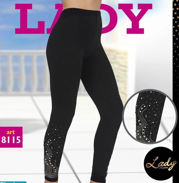 İşlemeli Tayt Lady 8115