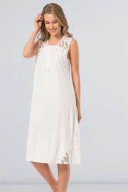 Türen Kadın Battal Gecelik Türen 3124/KREM