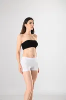 Kısa Paçalı Kadın Modal Boxer Miss Fit 14666 Siyah farklı açı