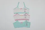 Kiz çocuk Likralı Büstiyer (3 lü Paket) 4624-F Öztaş Karışık