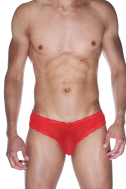 La Blinque La Blinque Erkek  Kırmızı Transparan Tanga Külot 15511