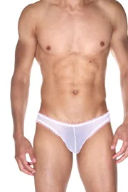 La Blinque La Blinque Erkek Beyaz Fırfırlı Tanga  Külot 15520