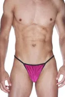 La Blinque Erkek Çizgili G-String Çamaşır 15568 Pembe