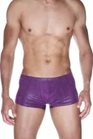 La Blinque Erkek Deri Görünümlü Mor Boxer 15540 Mor