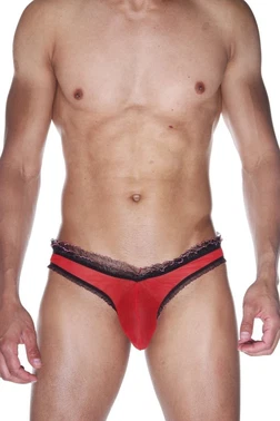 La Blinque La Blinque Erkek Kırmızı Fırfırlı  Slip  Külot 15517