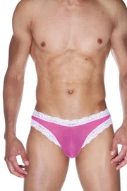 La Blinque La Blinque Erkek Mor Transparan Tanga Külot 15512