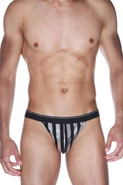 La Blinque La Blinque Erkek Parlak Çizgili Tanga Çamaşır 15536